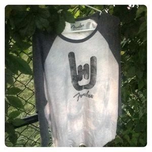Lucky brand fender 2X baseball raglan T-Shirt